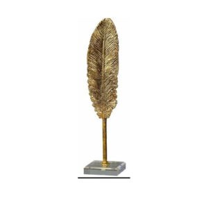 GOLD ACRYLIC FEATHER STAND