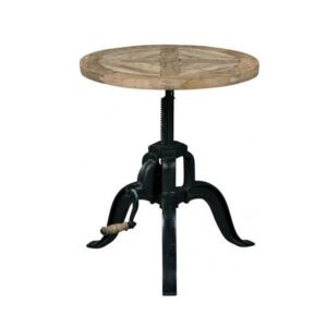 INDUSTRIAL NATURAL BLK END TABLE
