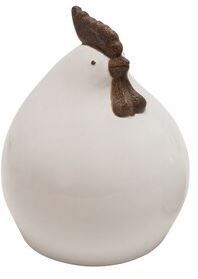 WHITE CERAMIC ROOSTER – LARGE