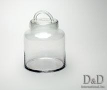 JAR with LID 9 in H x 5 in W