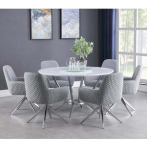 COASTER DINING TABLE AND FOUR CHAIRS